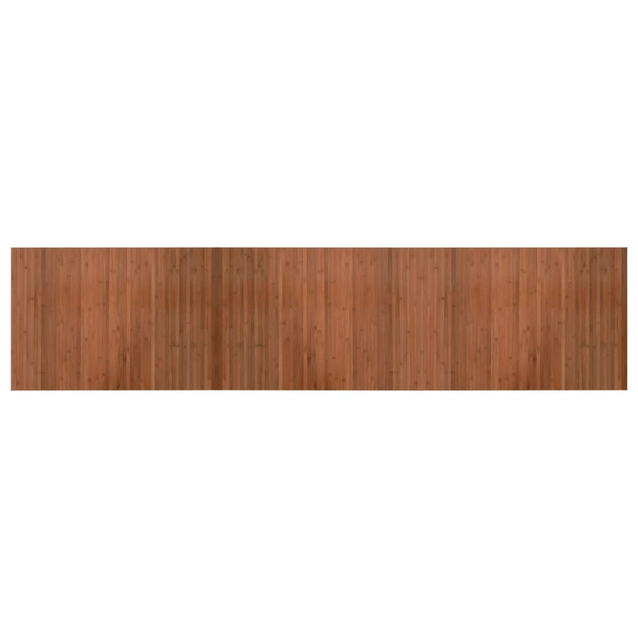 Vloerkleed rechthoekig 70x300 cm bamboe bruin