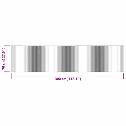 Vloerkleed rechthoekig 70x300 cm bamboe bruin