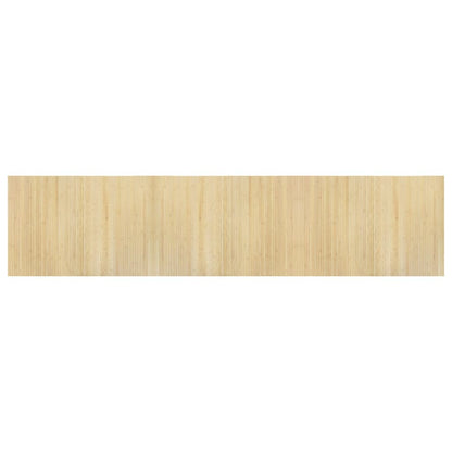 Vloerkleed rechthoekig 70x300 cm bamboe lichtnaturel