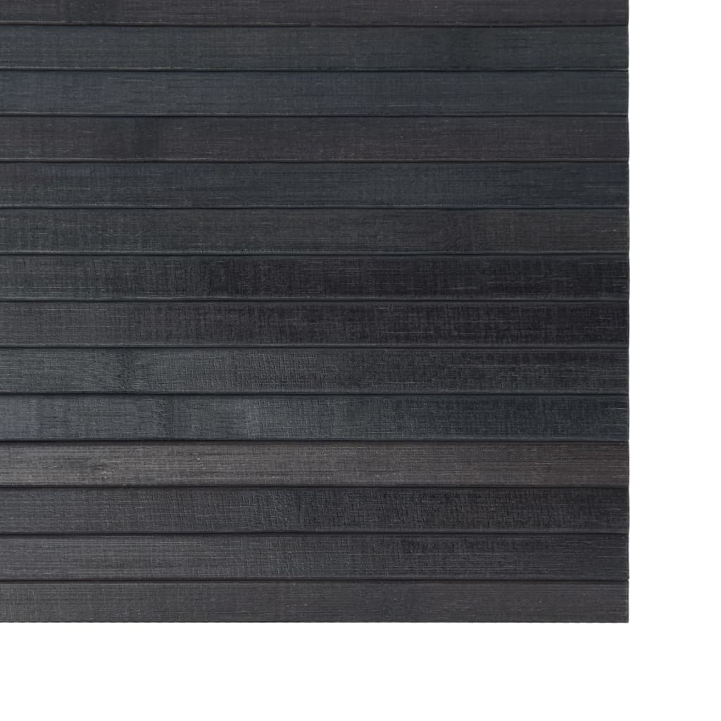 Vloerkleed rechthoekig 70x300 cm bamboe grijs