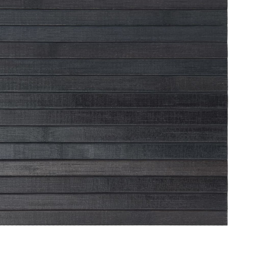 Vloerkleed rechthoekig 70x300 cm bamboe grijs