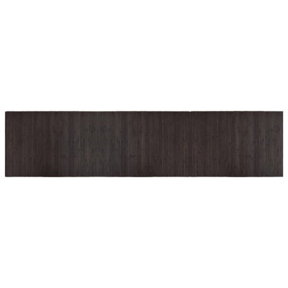 Vloerkleed rechthoekig 70x300 cm bamboe donkerbruin