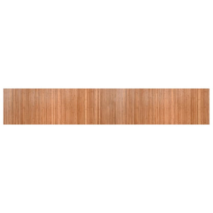 Vloerkleed rechthoekig 70x400 cm bamboe naturel
