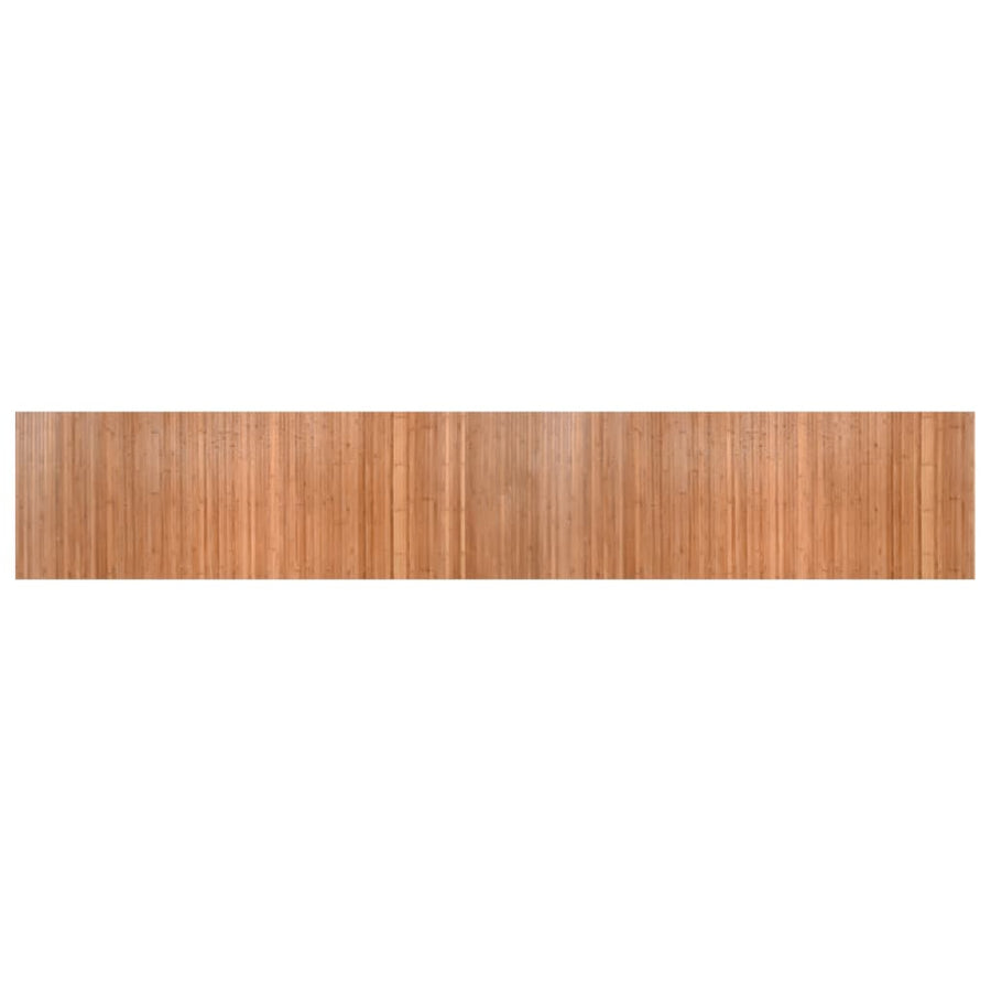 Vloerkleed rechthoekig 70x400 cm bamboe naturel