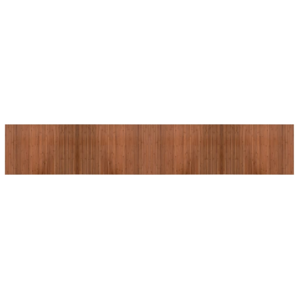 Vloerkleed rechthoekig 70x400 cm bamboe bruin