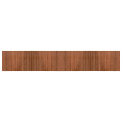 Vloerkleed rechthoekig 70x400 cm bamboe bruin