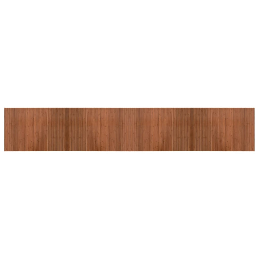 Vloerkleed rechthoekig 70x400 cm bamboe bruin
