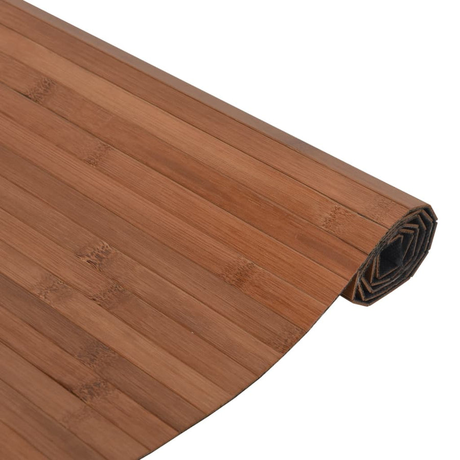 Vloerkleed rechthoekig 70x400 cm bamboe bruin
