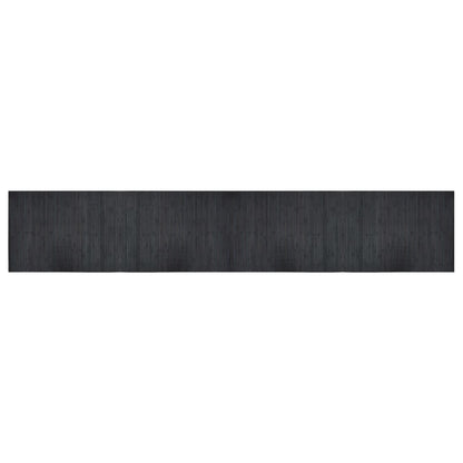 Vloerkleed rechthoekig 70x400 cm bamboe grijs