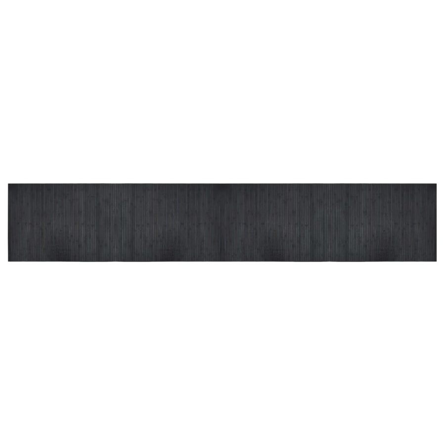 Vloerkleed rechthoekig 70x400 cm bamboe grijs