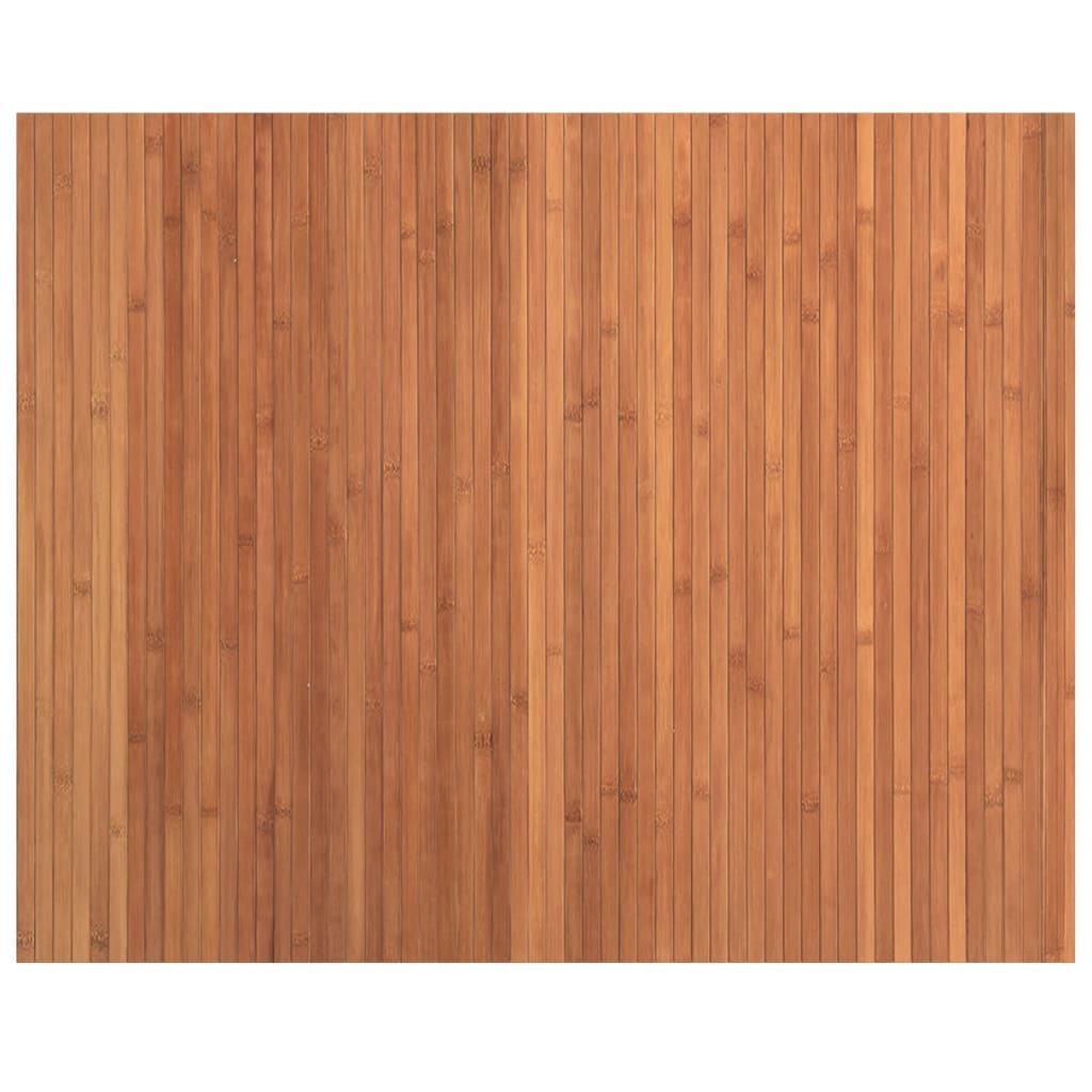 Vloerkleed rechthoekig 80x100 cm bamboe bruin