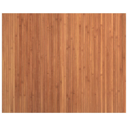Vloerkleed rechthoekig 80x100 cm bamboe bruin