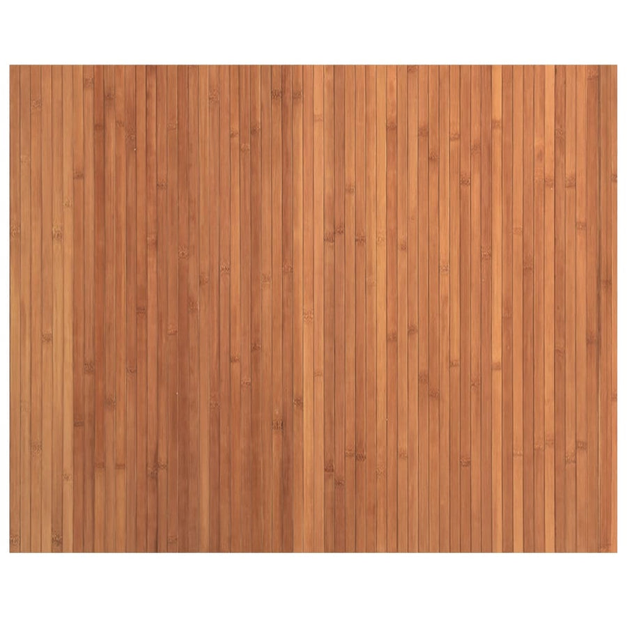 Vloerkleed rechthoekig 80x100 cm bamboe bruin
