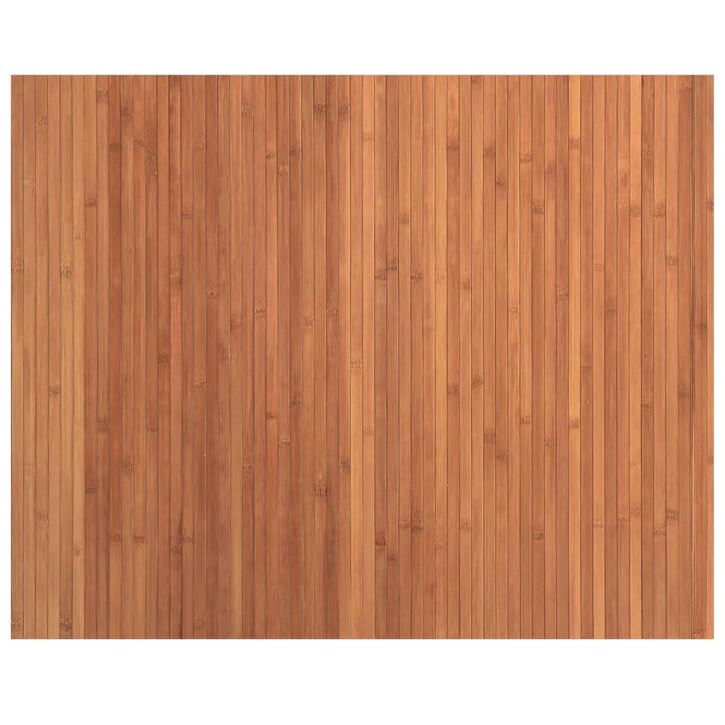 Vloerkleed rechthoekig 80x100 cm bamboe bruin