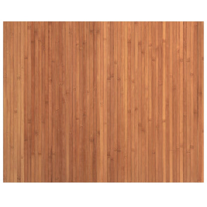 Vloerkleed rechthoekig 80x100 cm bamboe bruin