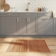 Vloerkleed bamboe 80x100 cm bruin anti-slip