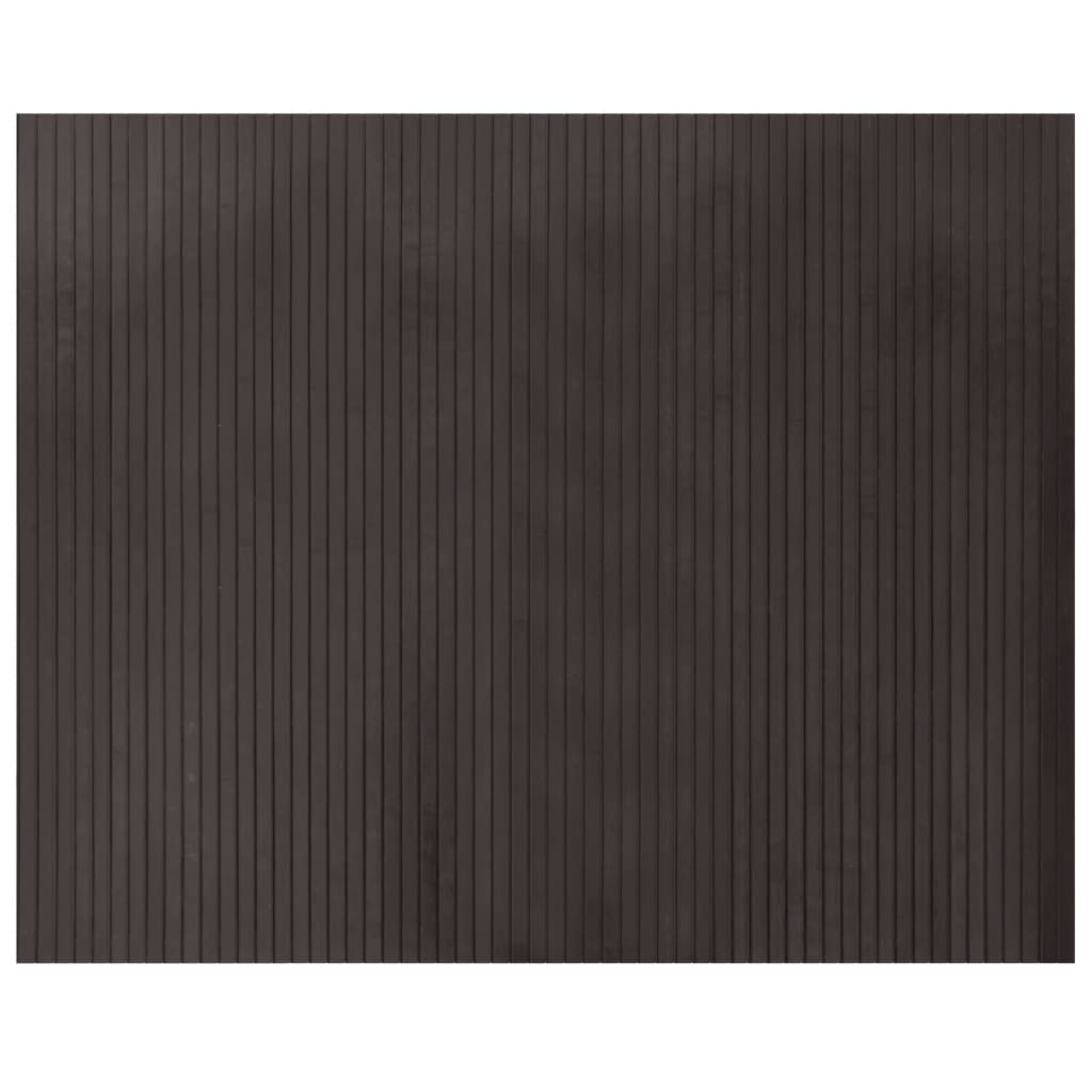 Vloerkleed rechthoekig 80x100 cm bamboe donkerbruin
