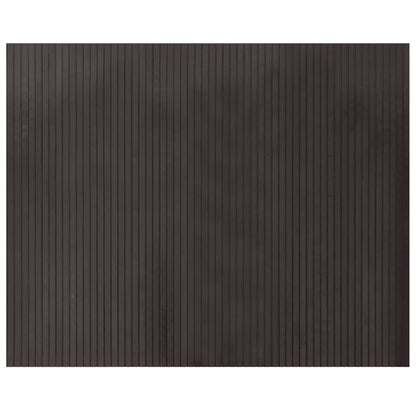 Vloerkleed rechthoekig 80x100 cm bamboe donkerbruin
