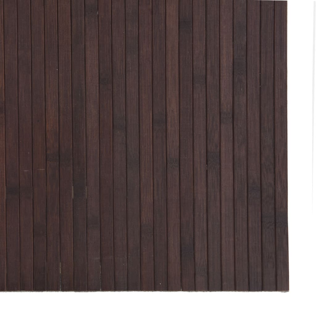 Vloerkleed rechthoekig 80x100 cm bamboe donkerbruin