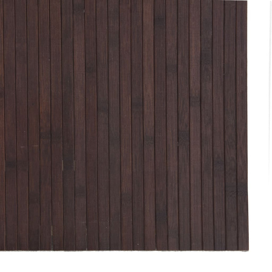 Vloerkleed rechthoekig 80x100 cm bamboe donkerbruin