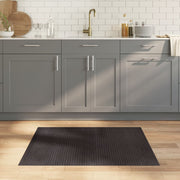 Vloerkleed bamboe 80x100 cm donkerbruin