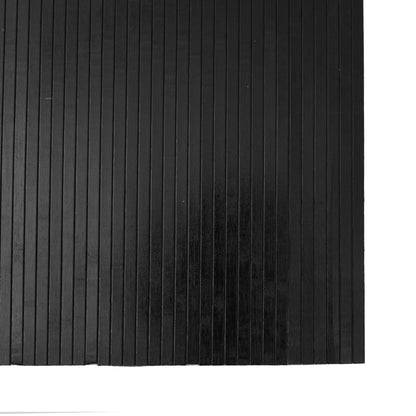 Vloerkleed rechthoekig 80x200 cm bamboe zwart