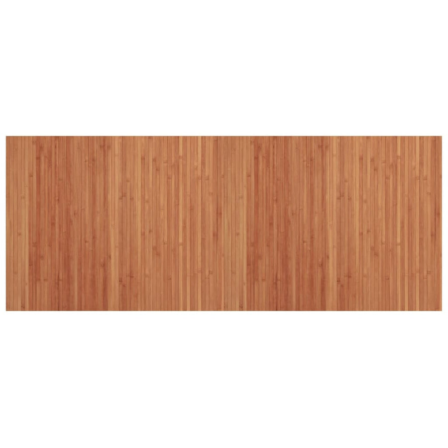 Vloerkleed rechthoekig 80x200 cm bamboe bruin