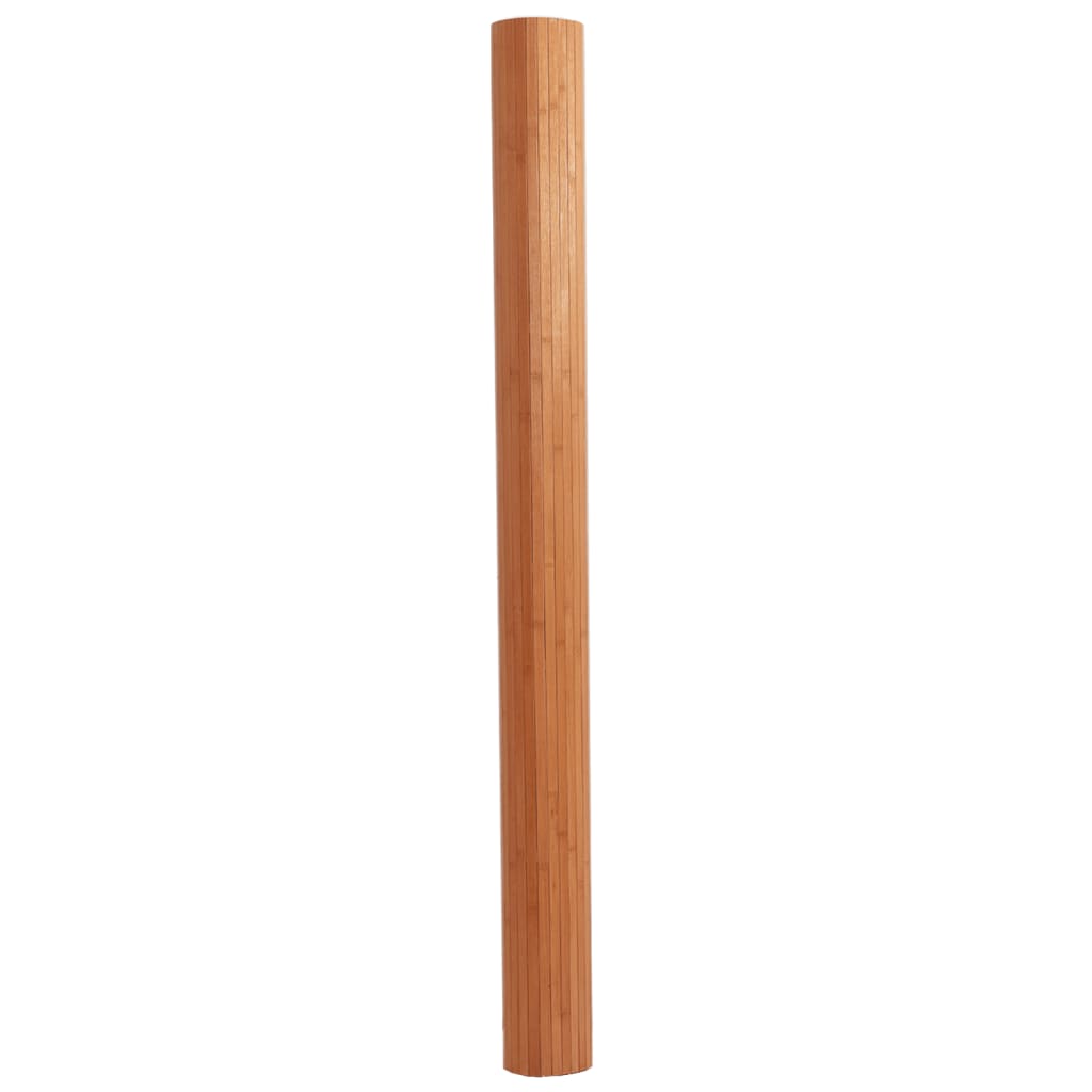 Vloerkleed rechthoekig 80x200 cm bamboe bruin