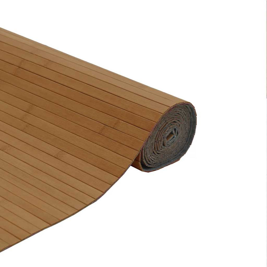 Vloerkleed rechthoekig 80x200 cm bamboe bruin