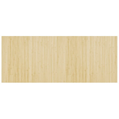 Vloerkleed rechthoekig 80x200 cm bamboe lichtnaturel