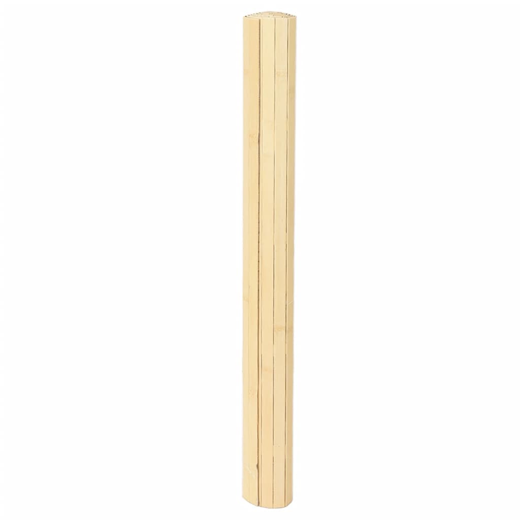 Vloerkleed rechthoekig 80x200 cm bamboe lichtnaturel