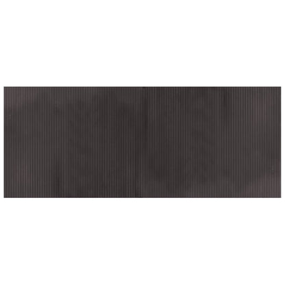 Vloerkleed rechthoekig 80x200 cm bamboe donkerbruin