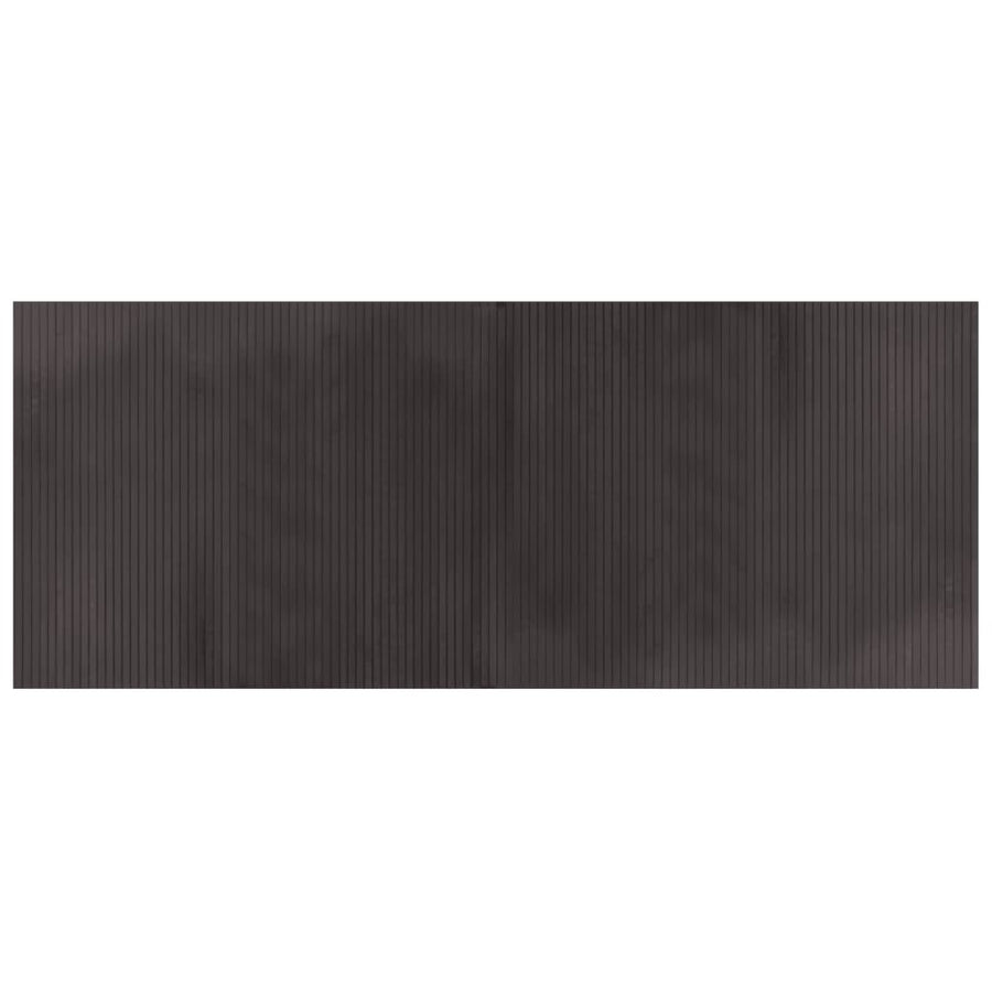 Vloerkleed rechthoekig 80x200 cm bamboe donkerbruin