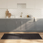 Vloerkleed bamboe 80x200 cm donkerbruin