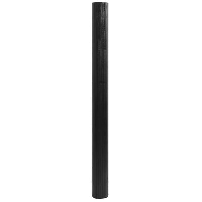 Vloerkleed rechthoekig 80x300 cm bamboe zwart
