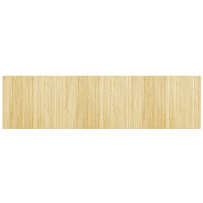 Vloerkleed rechthoekig 80x300 cm bamboe lichtnaturel