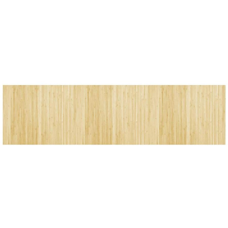 Vloerkleed rechthoekig 80x300 cm bamboe lichtnaturel