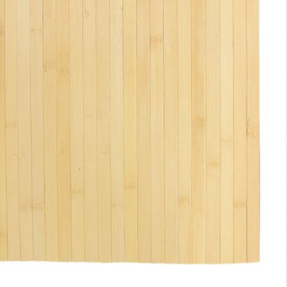 Vloerkleed rechthoekig 80x300 cm bamboe lichtnaturel
