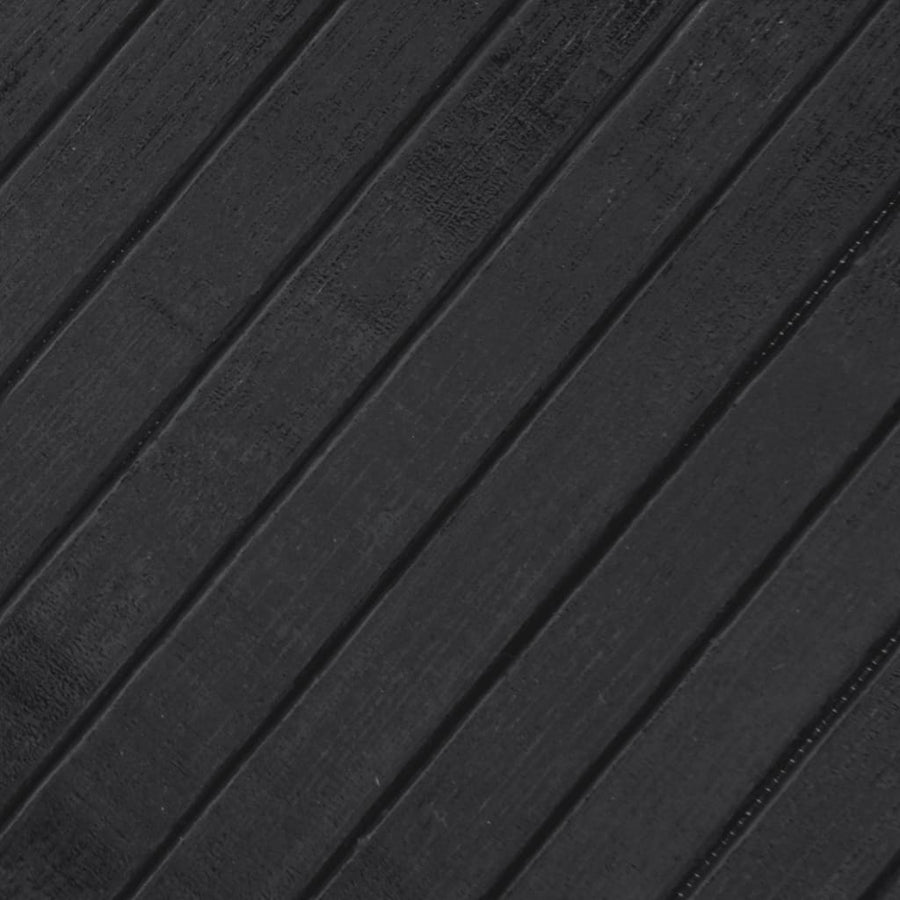 Vloerkleed rechthoekig 80x300 cm bamboe grijs