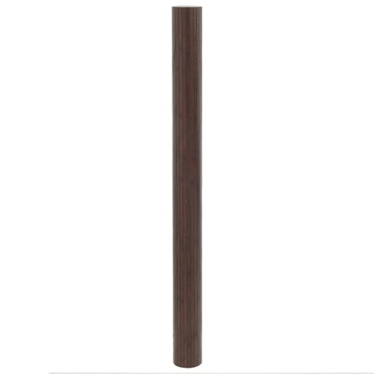 Vloerkleed rechthoekig 80x300 cm bamboe donkerbruin