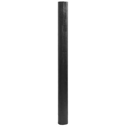 Vloerkleed rechthoekig 80x400 cm bamboe grijs