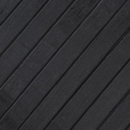 Vloerkleed rechthoekig 80x400 cm bamboe grijs