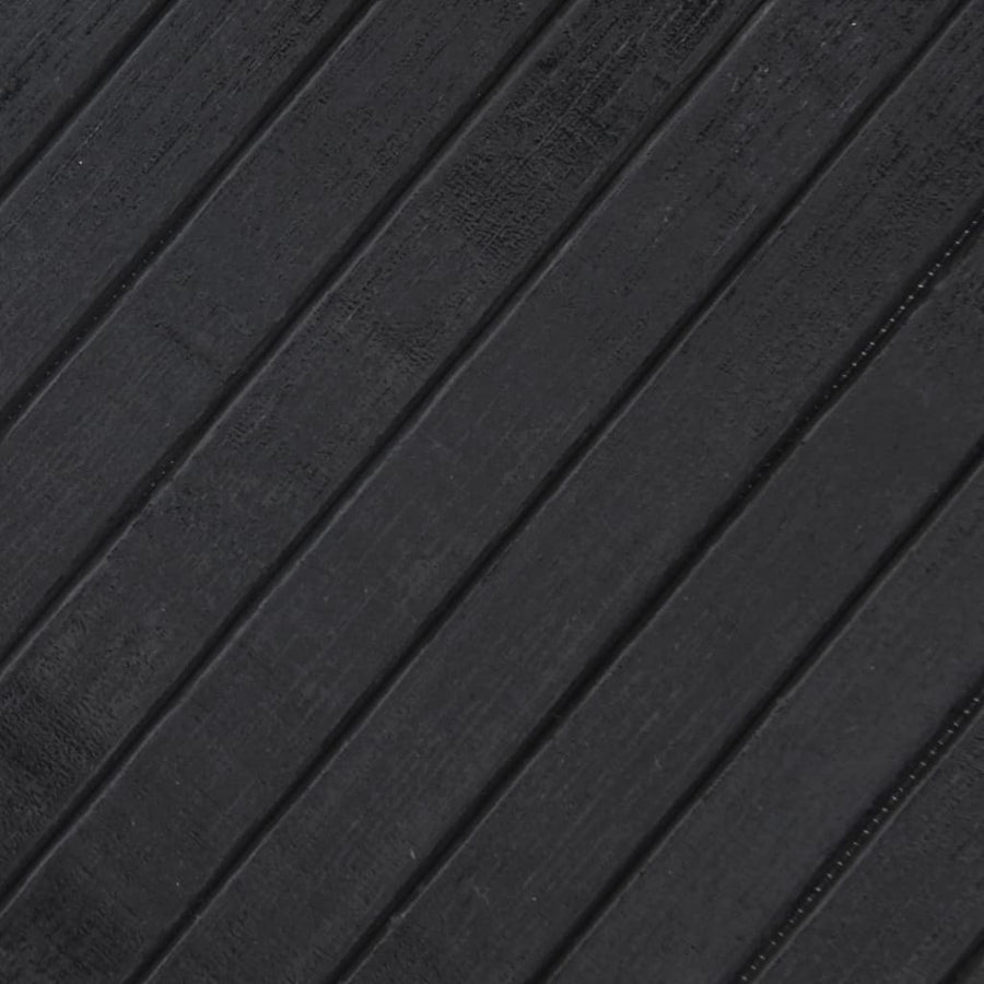 Vloerkleed rechthoekig 80x400 cm bamboe grijs