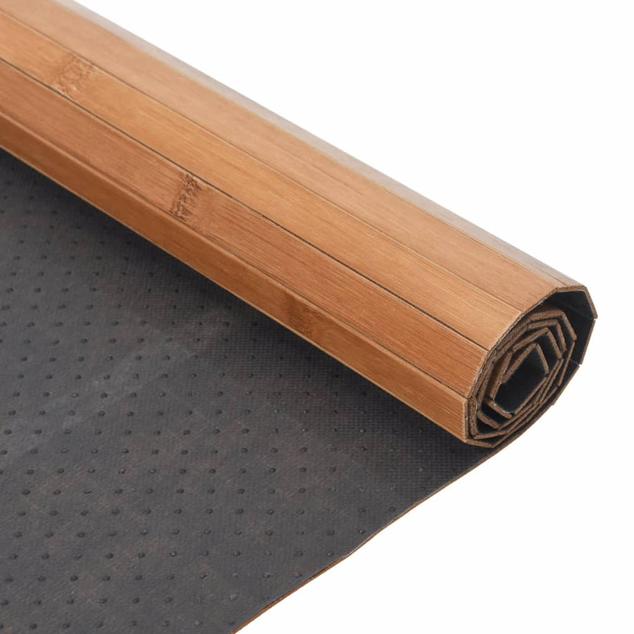 Vloerkleed rechthoekig 80x500 cm bamboe naturel