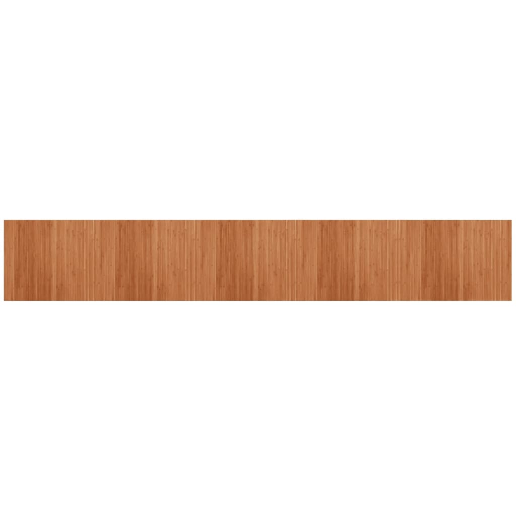 Vloerkleed rechthoekig 80x500 cm bamboe bruin