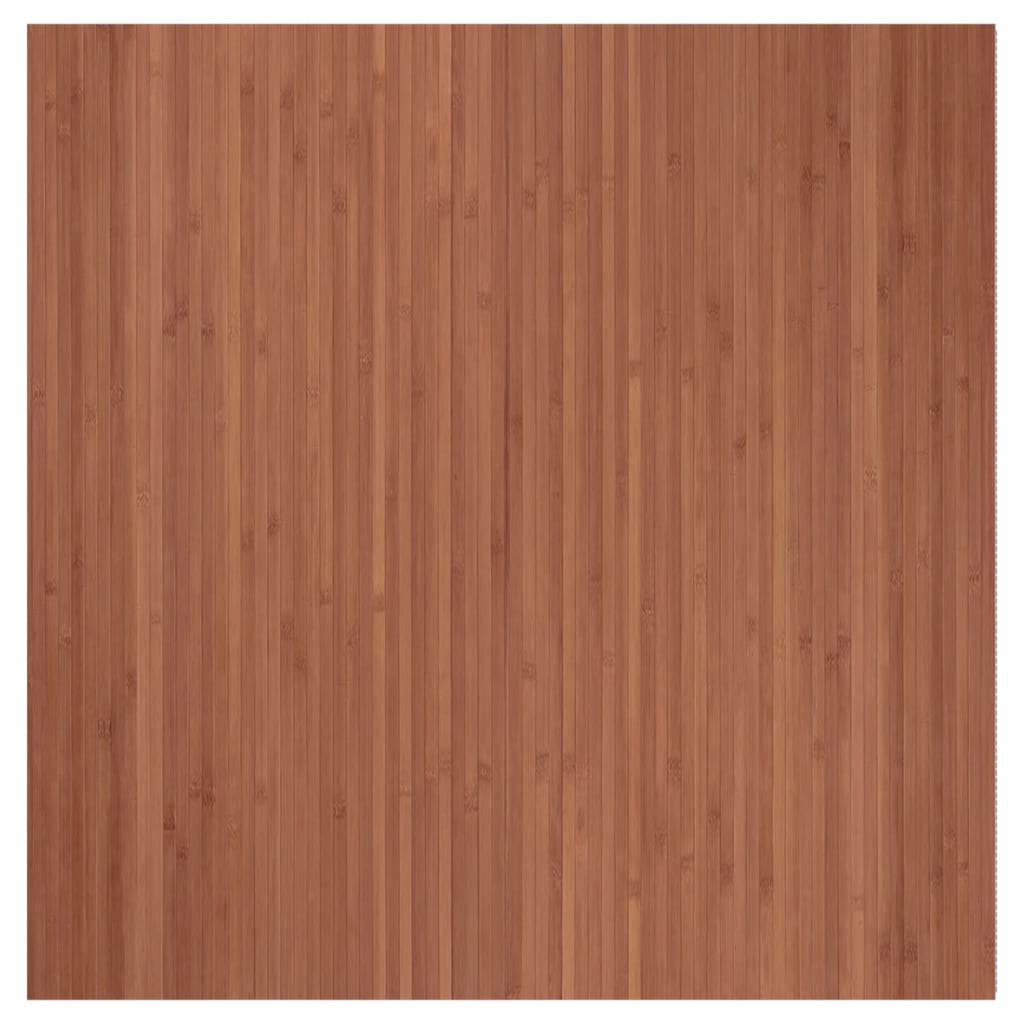 Vloerkleed rechthoekig 100x100 cm bamboe bruin
