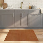 Vloerkleed 100x100 cm bamboe bruin