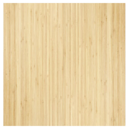 Vloerkleed rechthoekig 100x100 cm bamboe lichtnaturel