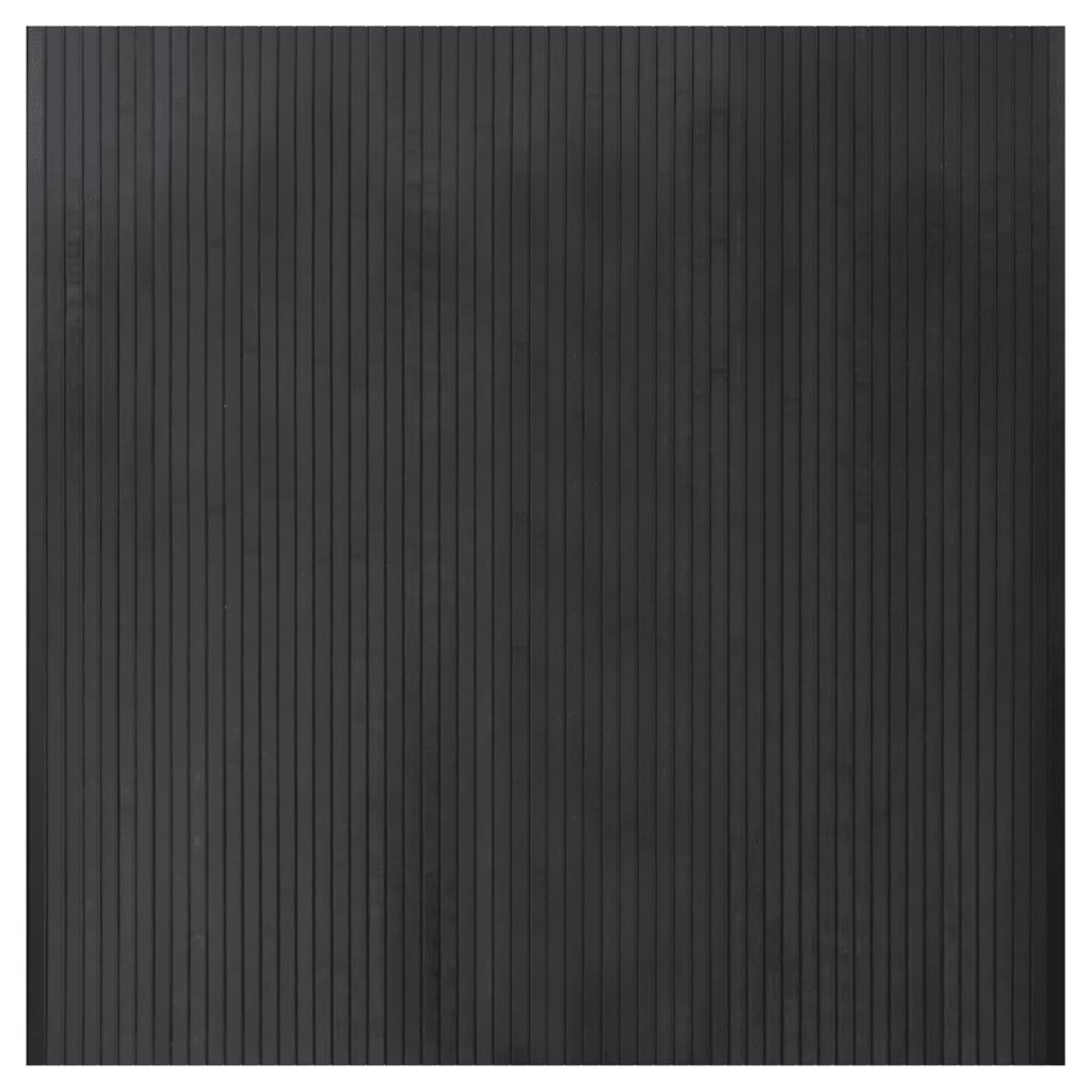 Vloerkleed rechthoekig 100x100 cm bamboe grijs