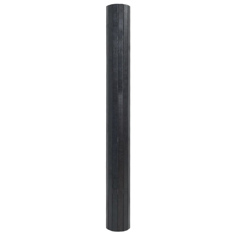 Vloerkleed rechthoekig 100x100 cm bamboe grijs